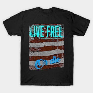 Live Free American Flag T-Shirt